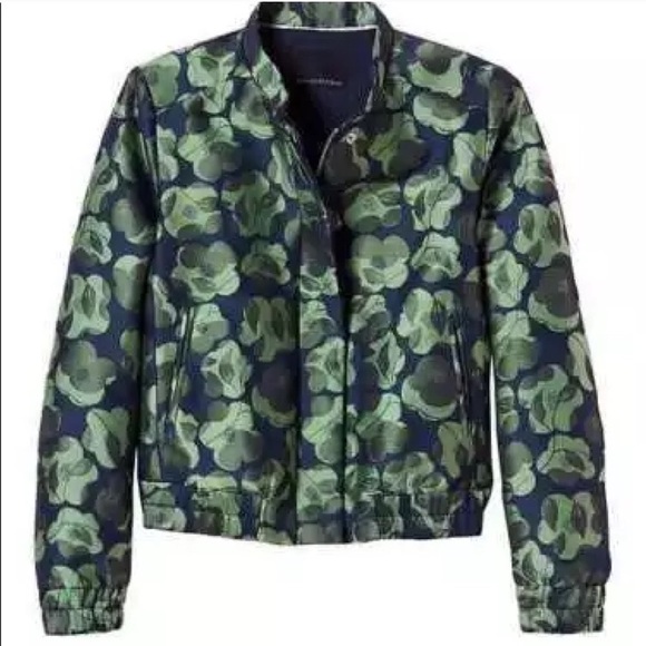 HP Banana Republic Floral Jacquard BomberJacket - Picture 8 of 8